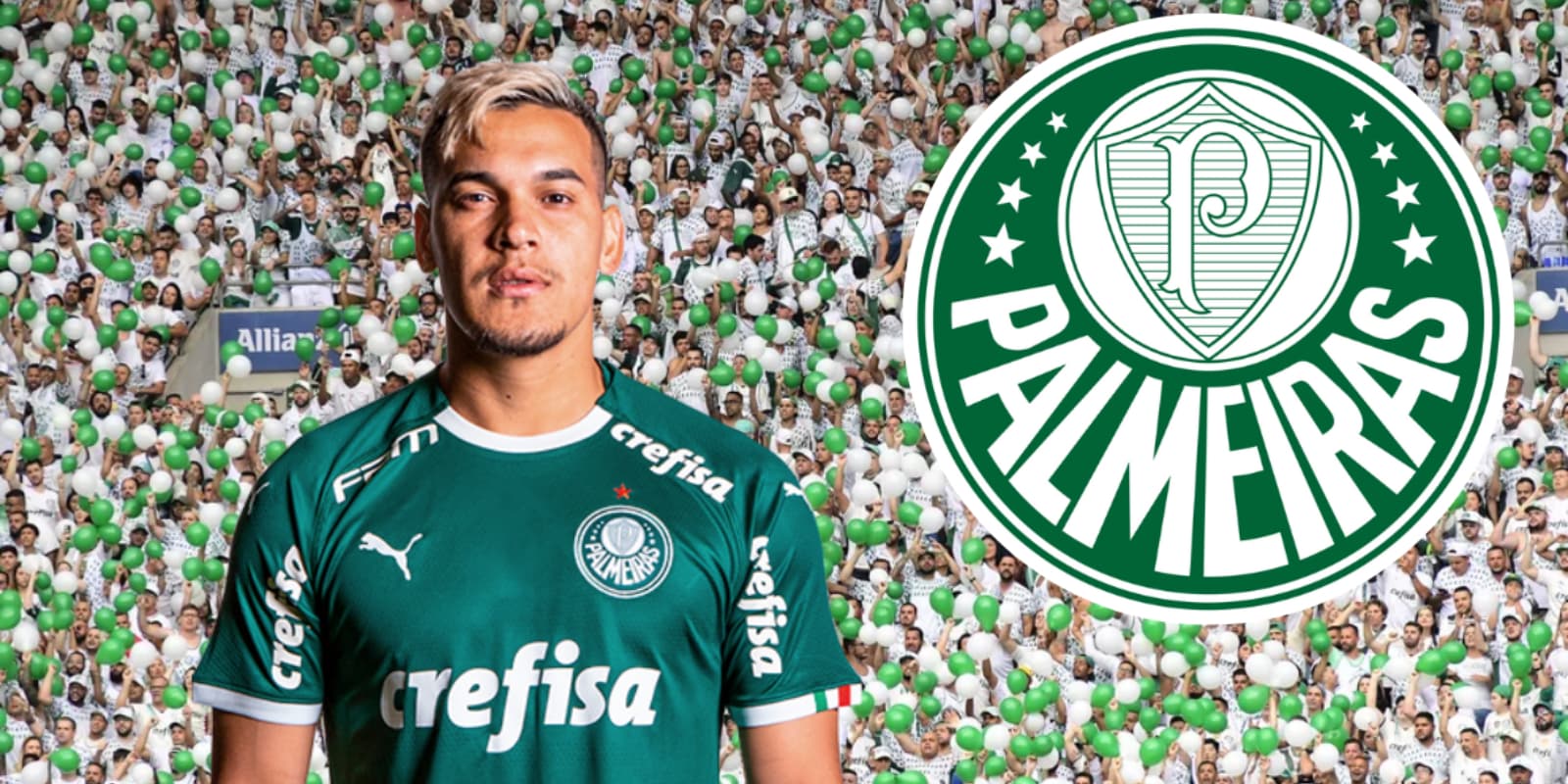 Gustavo Gómez com a camisa do Palmeiras