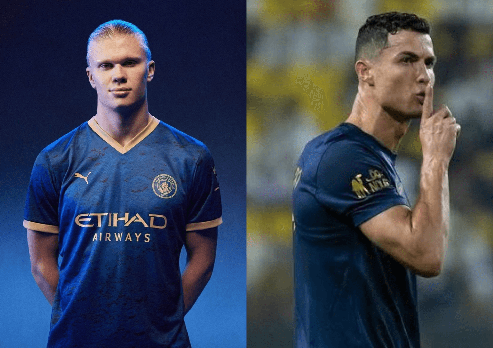 Haaland e Cristiano Ronaldo