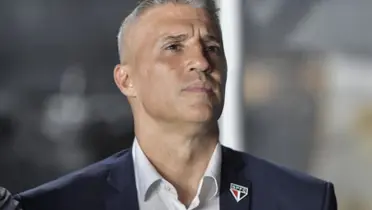 Hernán Crespo em Vasco x São Paulo — Foto: Thiago Ribeiro/AGIF