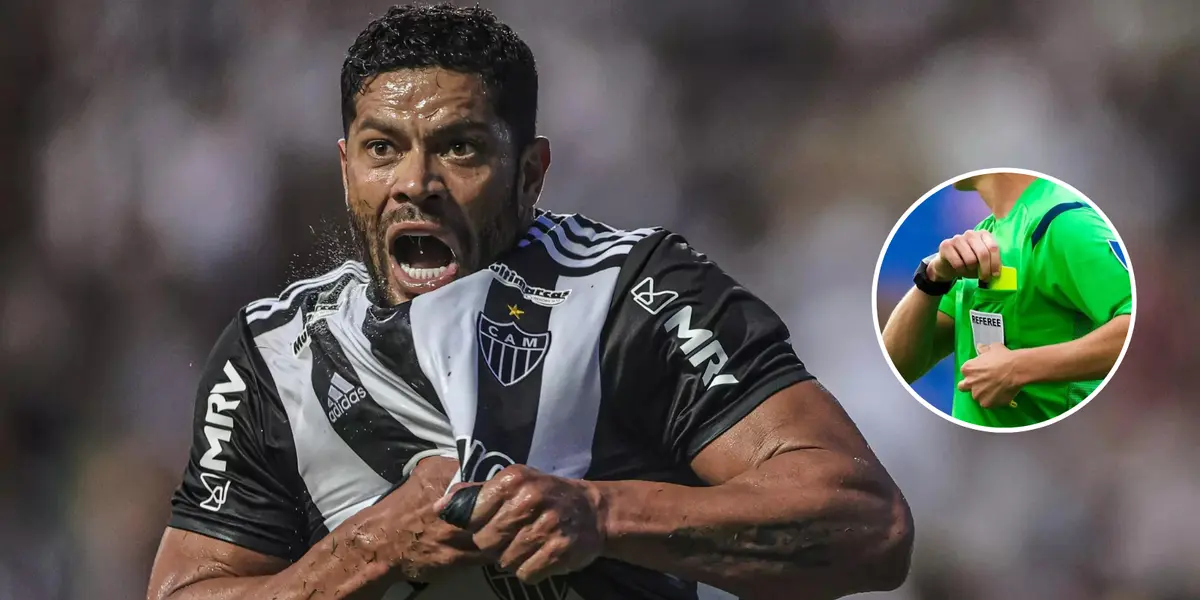 Hulk comemora gol pelo Atlético-MG