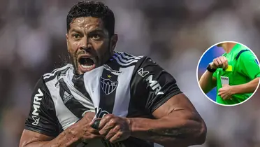 Hulk comemora gol pelo Atlético-MG