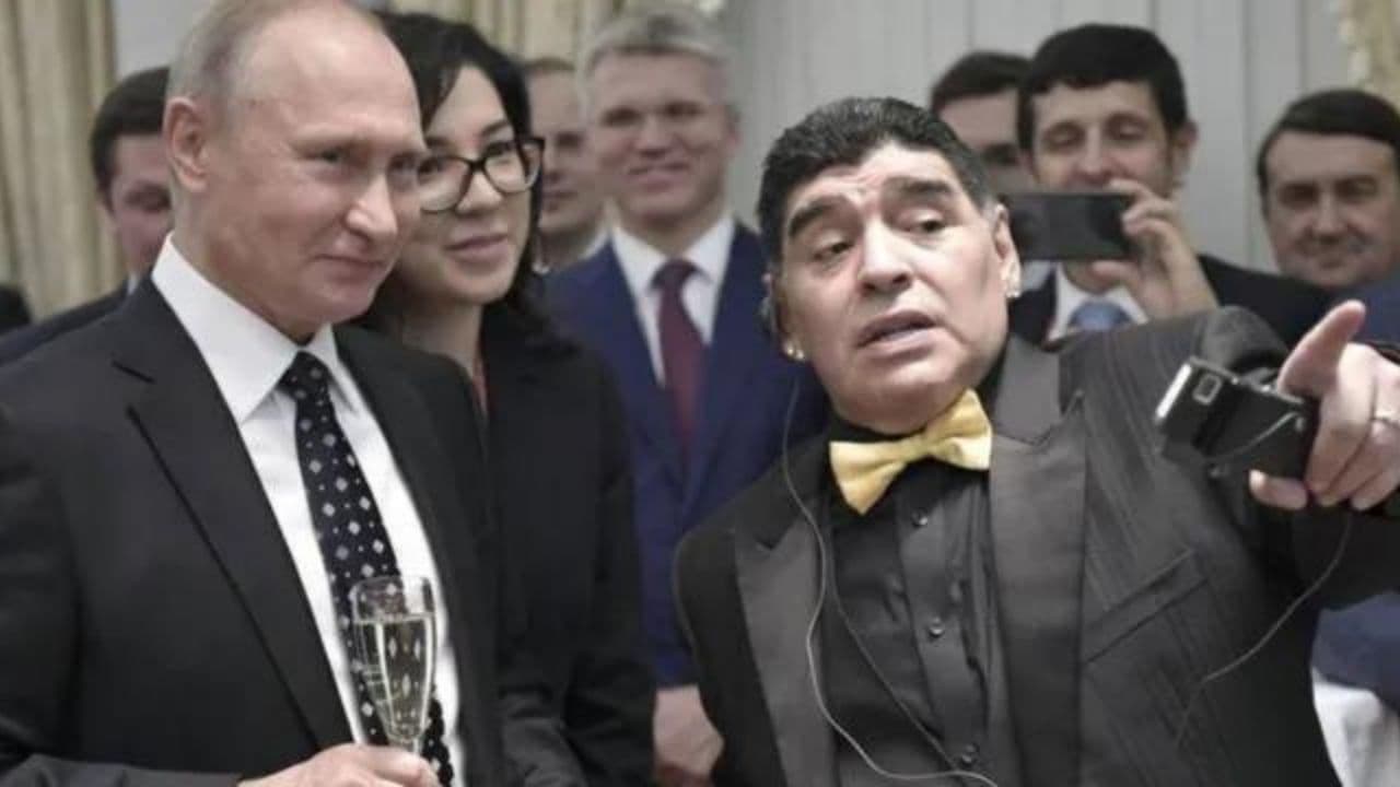 Ídolo argentino já aprontou das suas com o presidente russo