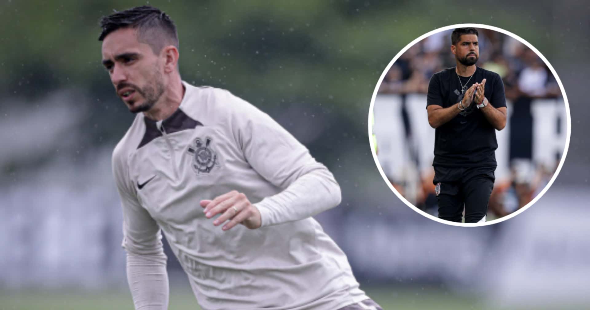 Igor Coronado e António Oliveira no Corinthians