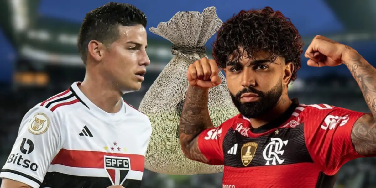 James Rodríguez e Gabigol