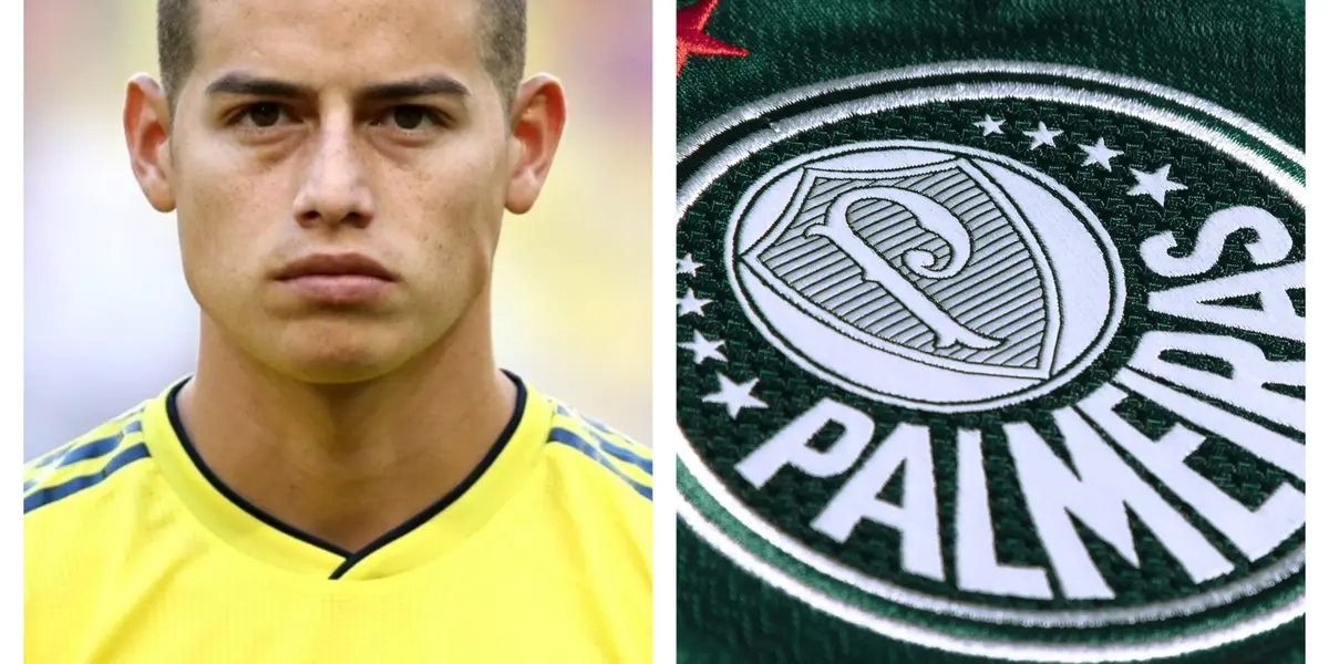 James Rodríguez está livre no mercado e poderia reforçar o Palmeiras