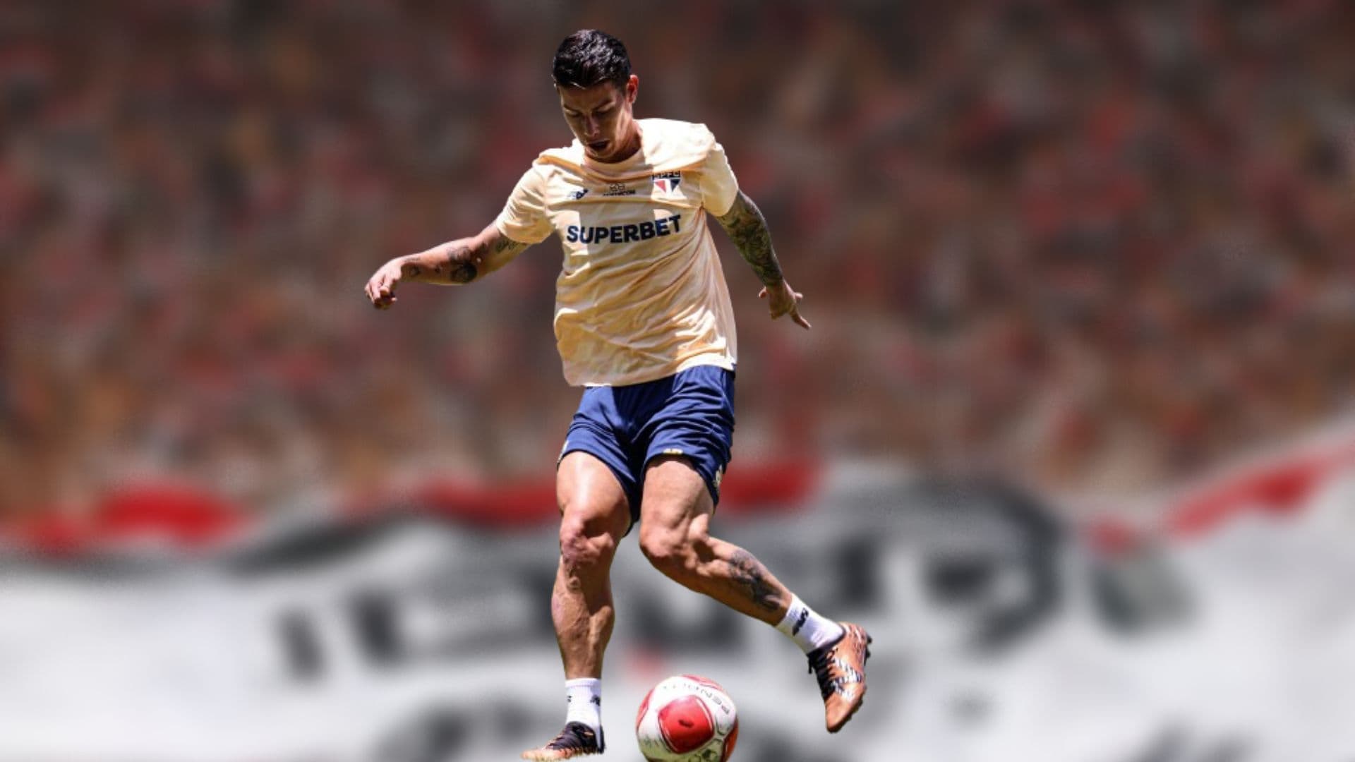 James Rodríguez marca gol impressionante em treino pelo São Paulo