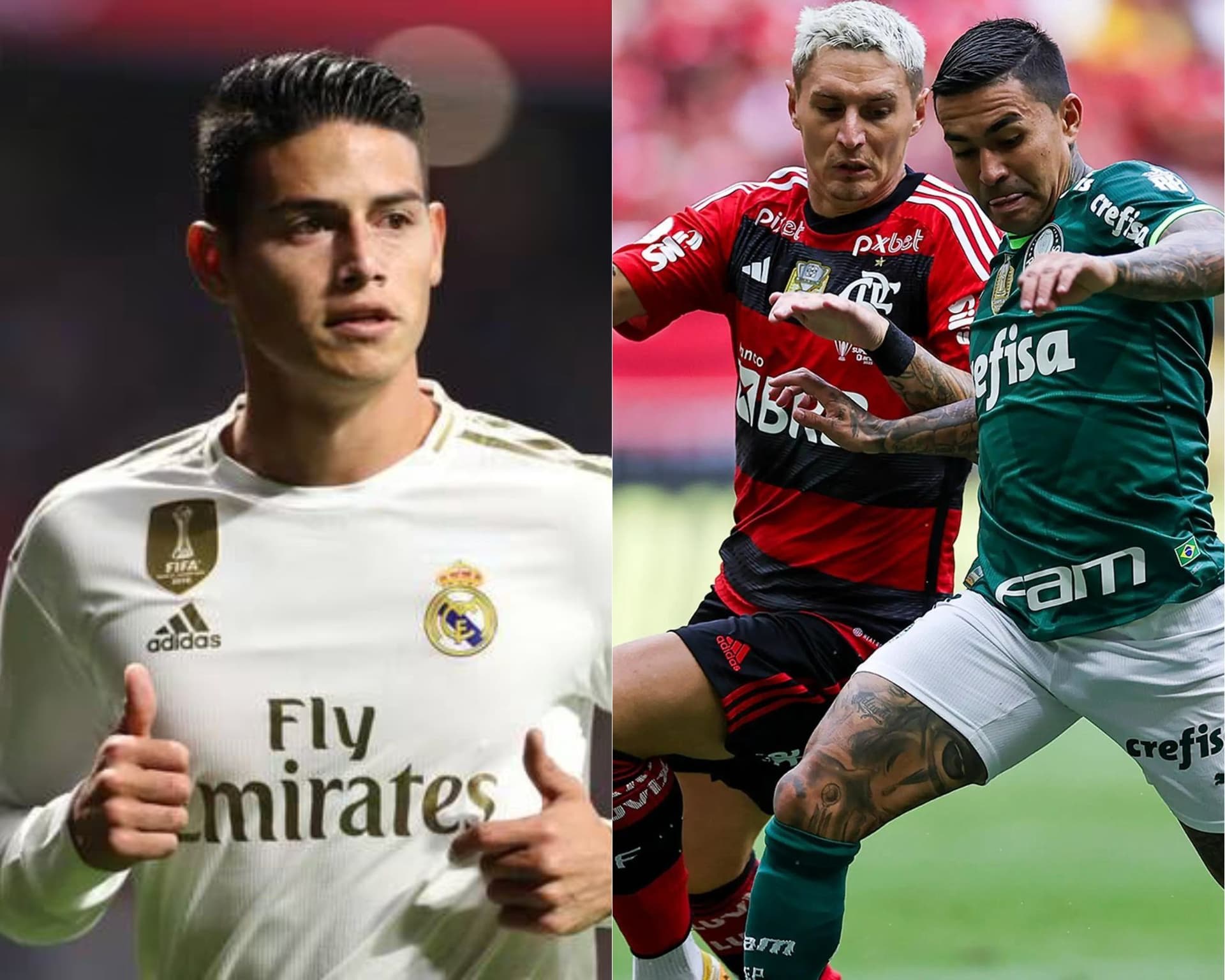 James Rodríguez, um meio colombiano de 31 anos, recentemente deixou o Olympiacos e está sem clube desde então