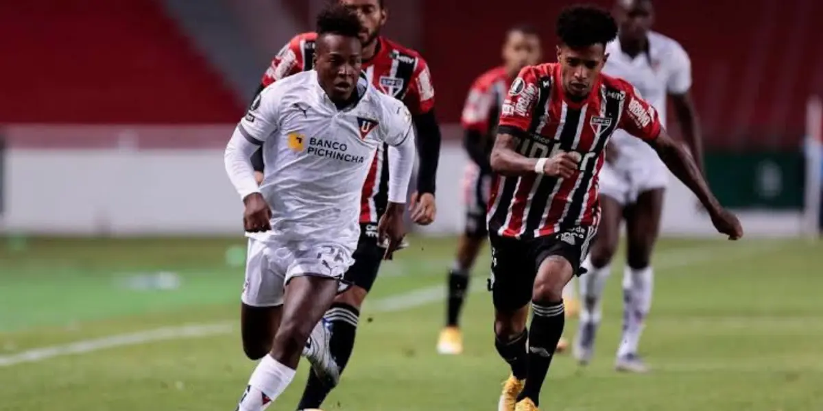 Jhojan Julio já enfrentou o São Paulo quatro vezes pela LDU, e duas pelo Santos