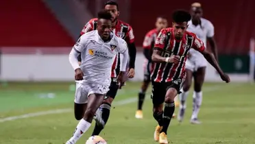 Jhojan Julio já enfrentou o São Paulo quatro vezes pela LDU, e duas pelo Santos