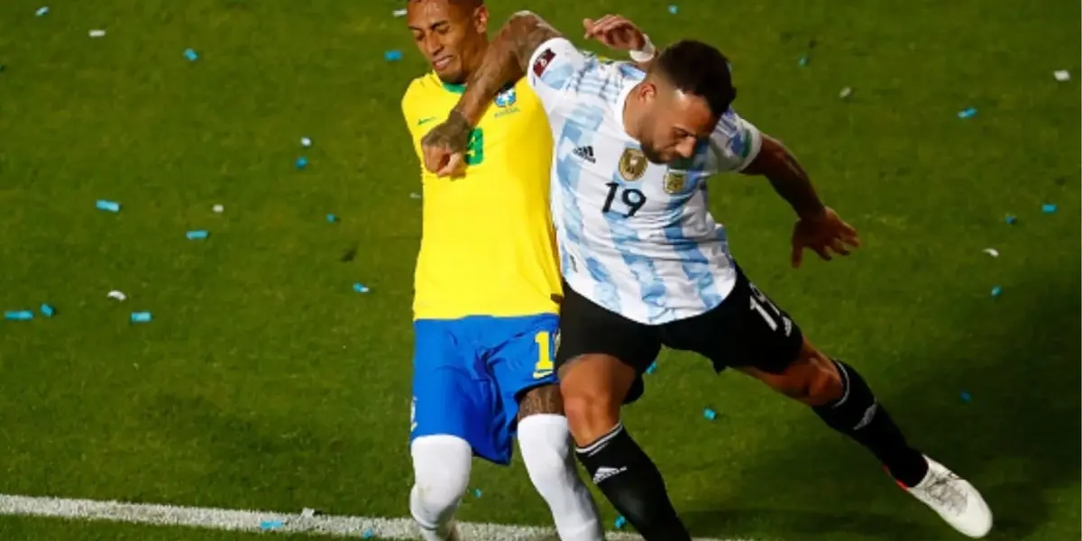 Jogada polêmica do clássico Argentina e Brasil foi motivo de piada por Otamendi, mas pode ter as piores das consequências
