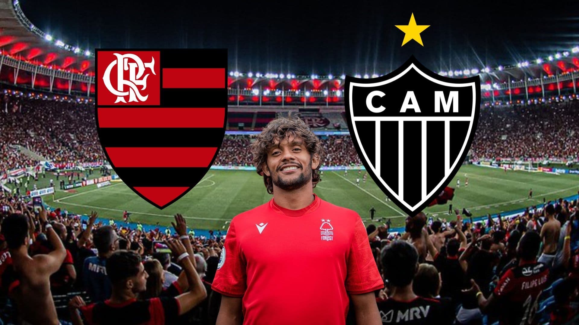 Jogador está no meio de uma mesa disputada entre o Flamengo e o Atlético Mineiro