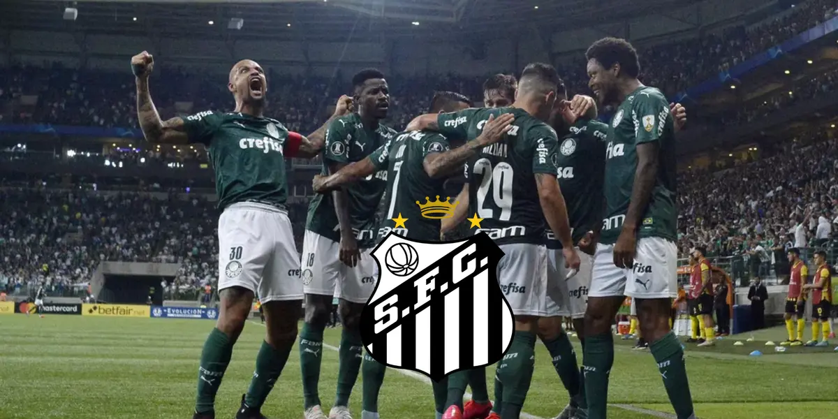 Jogador multicampeão pelo Palmeiras interessa ao Santos para 2025