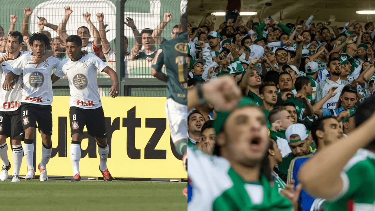 Jogador tinha fama de "carrasco" do Verdão durante a sua passagem pelo Timão