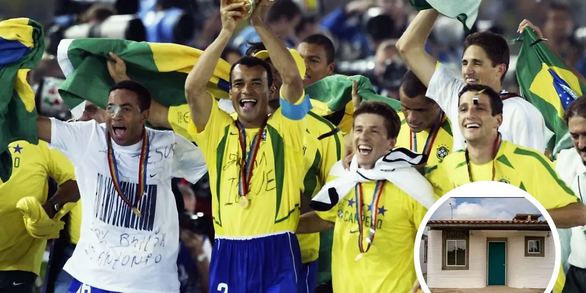 Jogadores comemoram o Penta