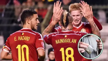 Jogadores da Bélgica comemoram