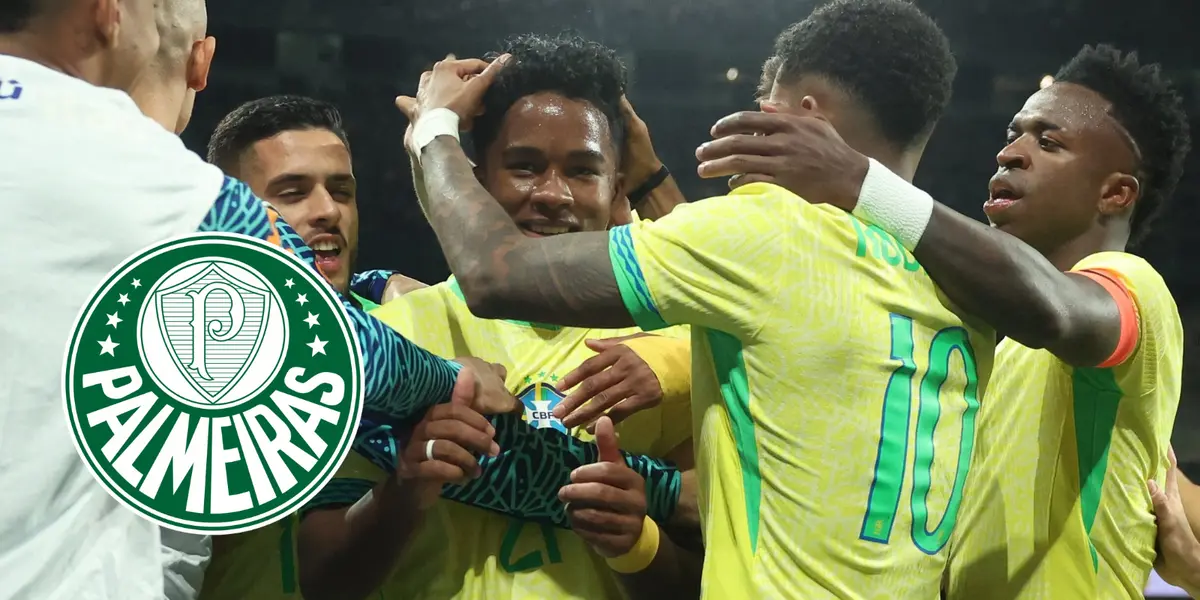 Jogadores da Seleção Brasileira comemoram gol contra a Espanha