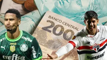 Jogadores de Palmeiras e SPFC em detalhe