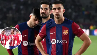 Jogadores do Barcelona tristes após a eliminação do clube espanhol na Champions League