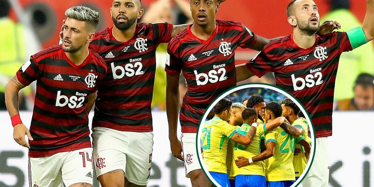 Jogadores do Flamengo em destaque