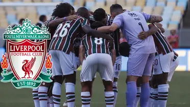 Jogadores do Fluminense antes de partida