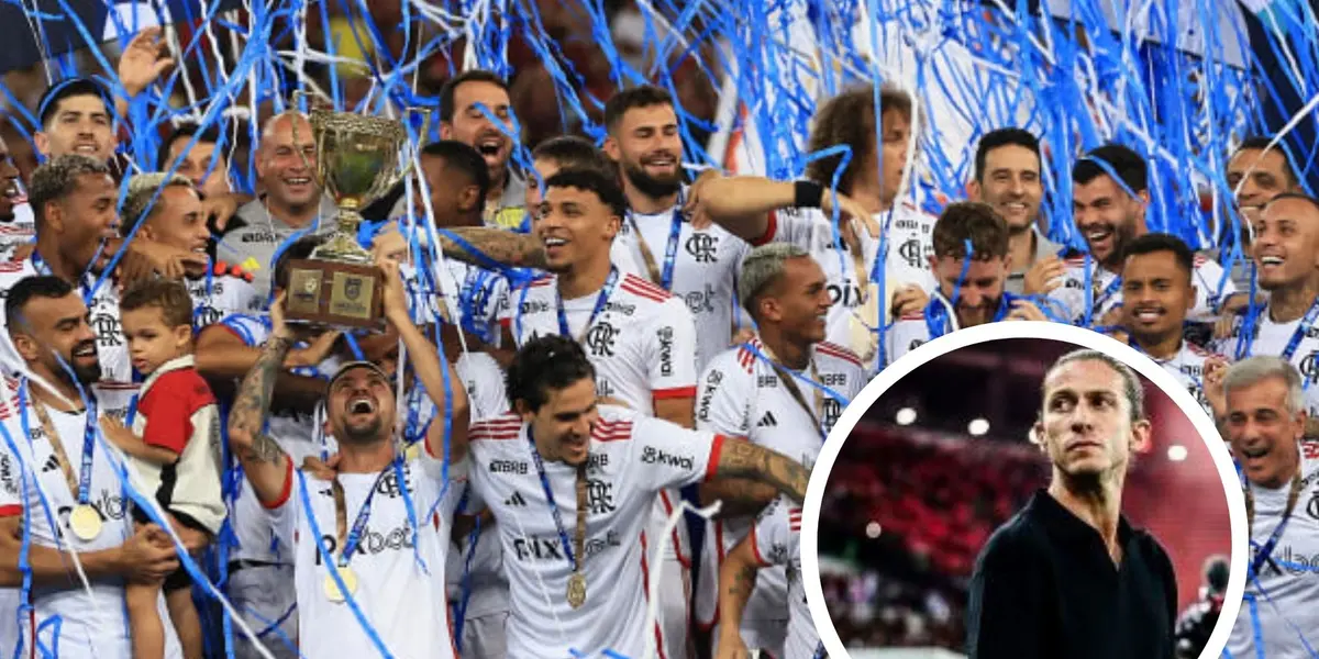 Jogadores do Mengão comemoram