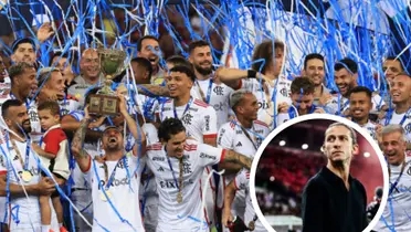 Jogadores do Mengão comemoram