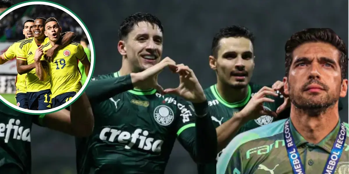 Jogadores do Palmeiras comemoram