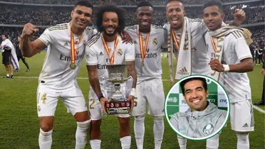 Jogadores do Real Madrid comemoram título