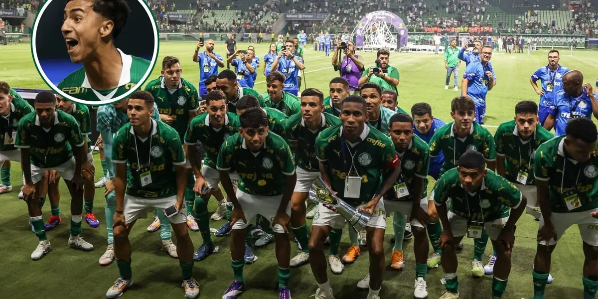 Jogadores do Sub-20 do Verdão