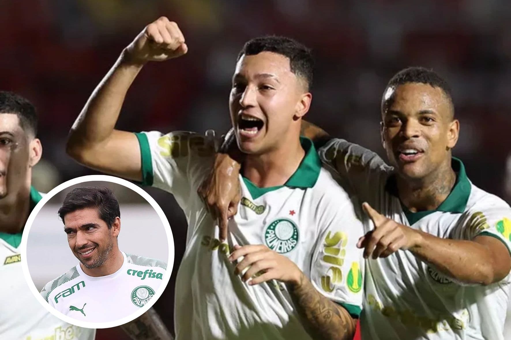Jogadores do Verdão comemoram