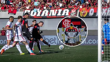 Jogadores em Atlético-GO x Flamengo pelo Brasileirão