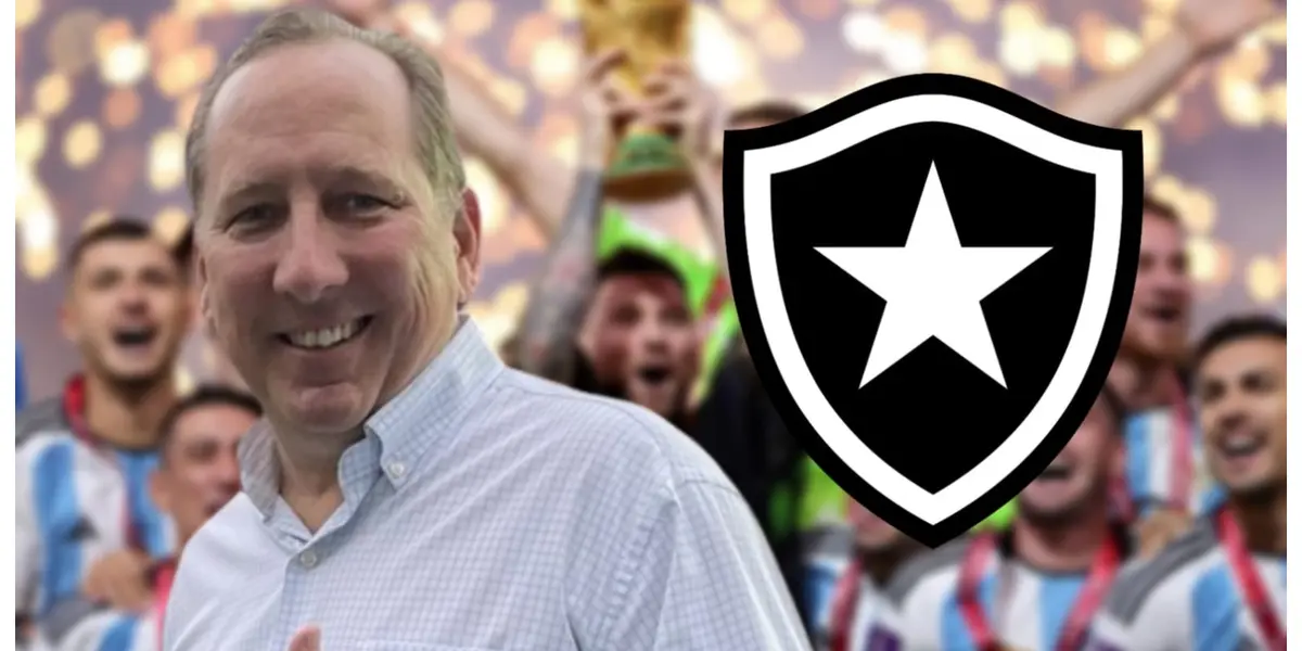 John Textor e o escudo do Botafogo