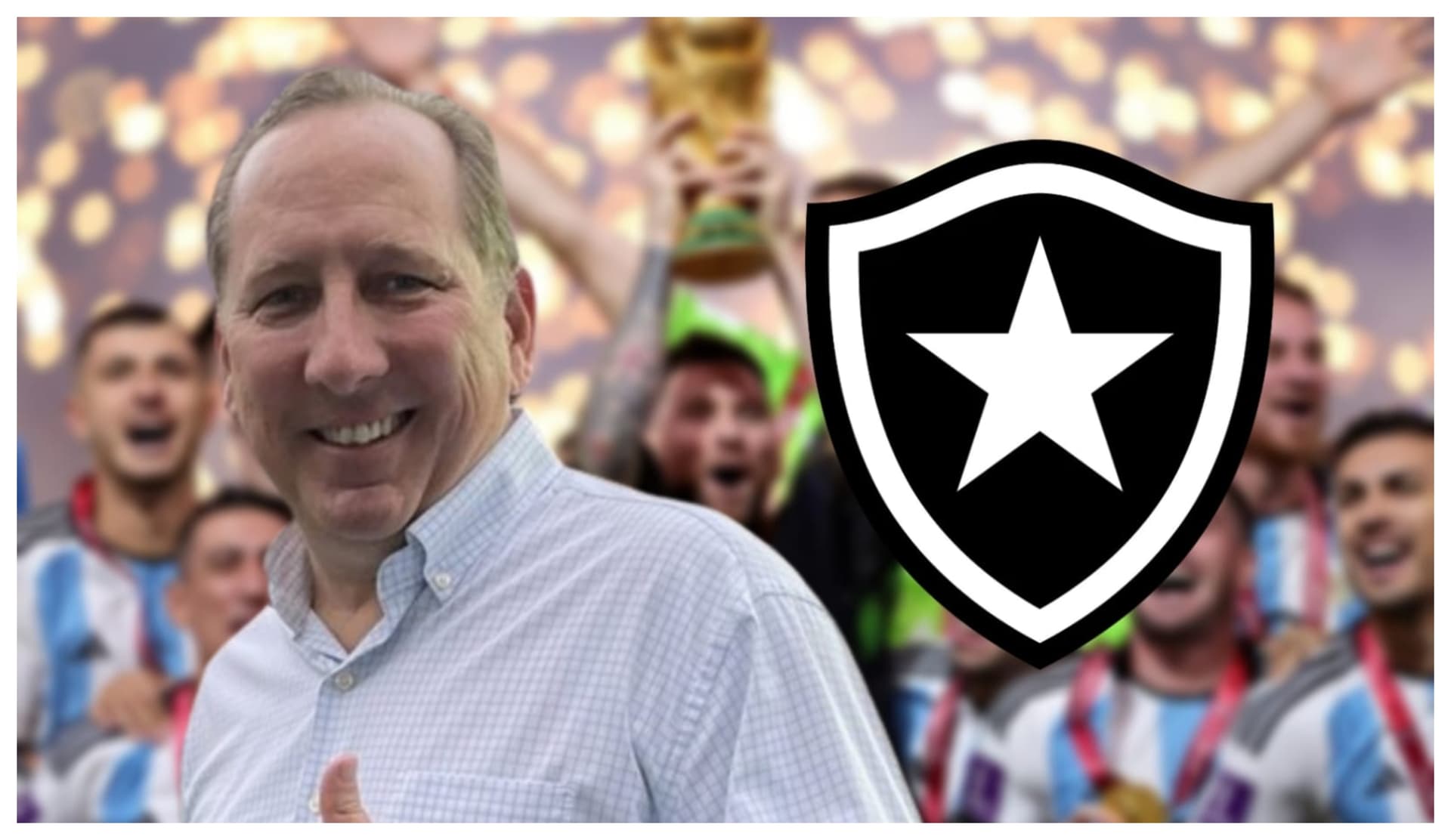John Textor e o escudo do Botafogo