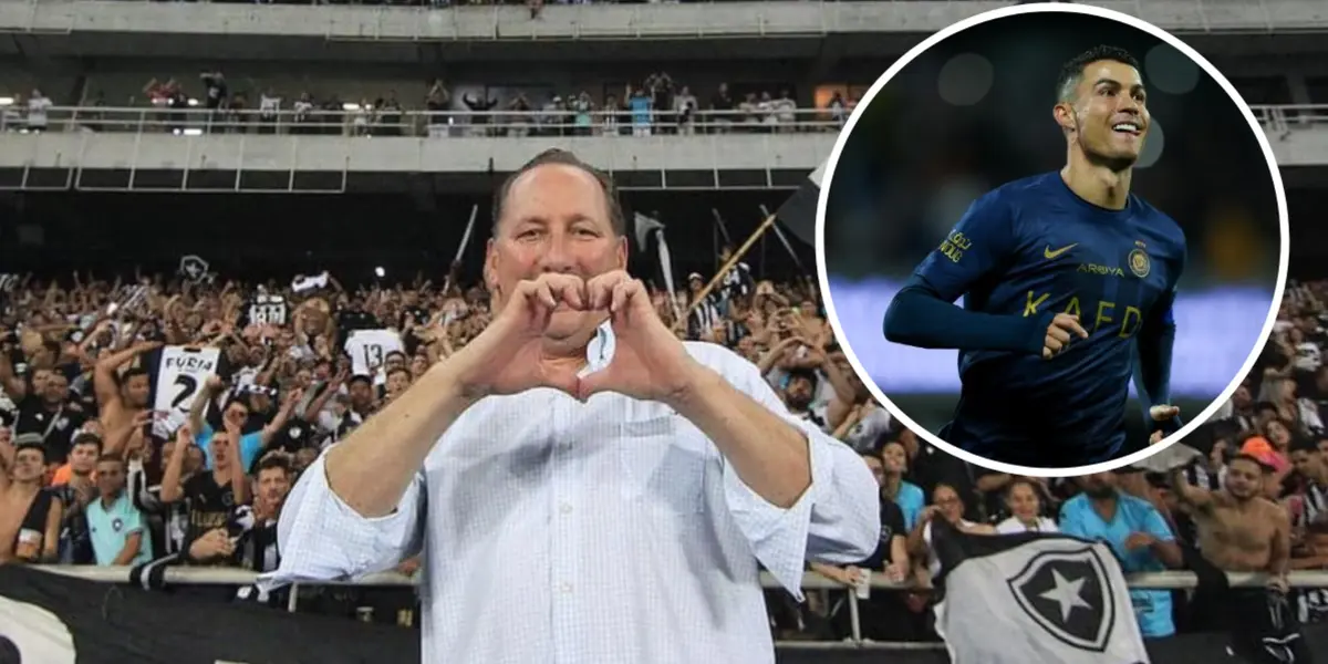 John Textor no Botafogo e CR7 em ação pelo Al-Nassr