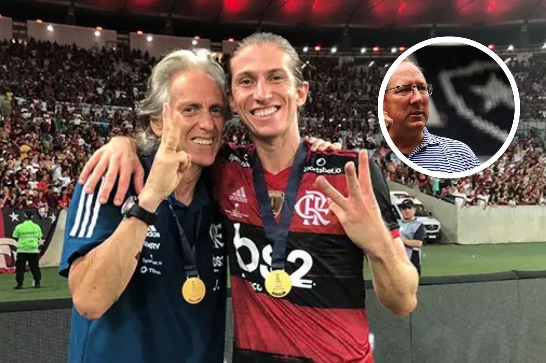 Jorge Jesus e Felipe Luís