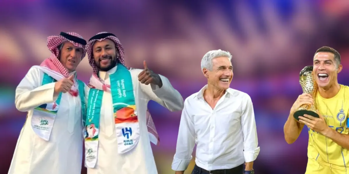 Jorge Jesus e Neymar Júnior e Luís Castro e CR7