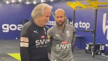 Jorge Jesus e Neymar no Al-Hilal