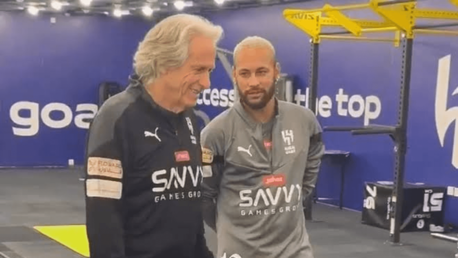 Jorge Jesus e Neymar no Al-Hilal