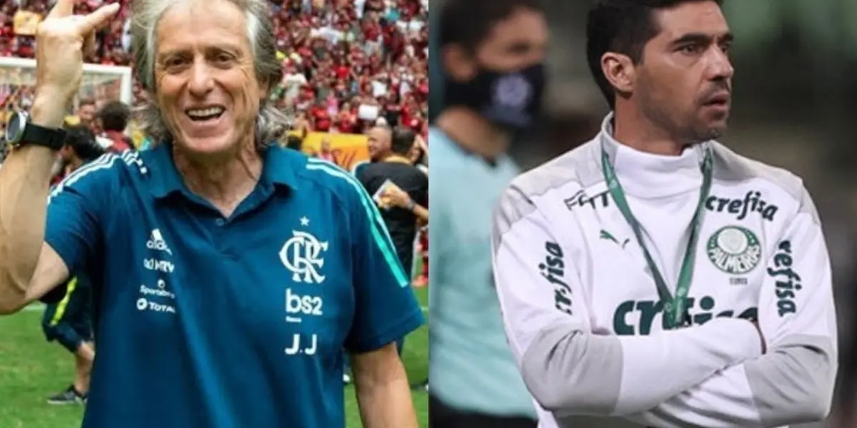 Jorge Jesus elegeu o melhor português comandando um time no Brasil e desprezou Abel