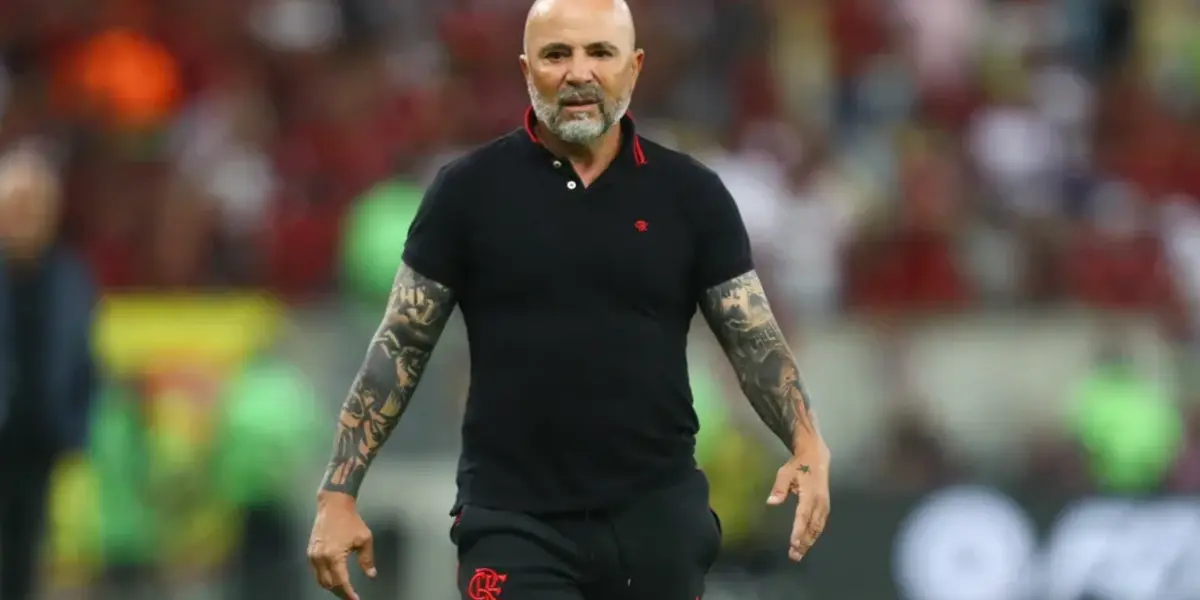 Jorge Sampaoli durante passagem pelo Flamengo em 2023