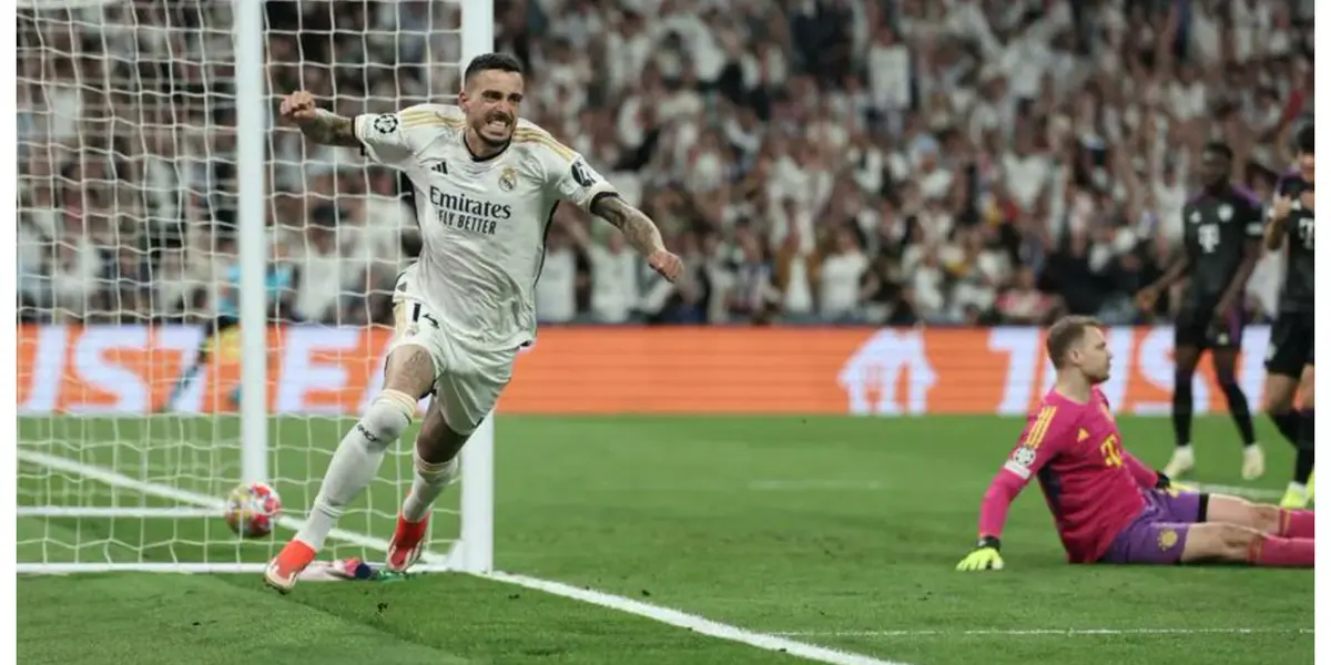 Joselu comemorando o gol da vitória