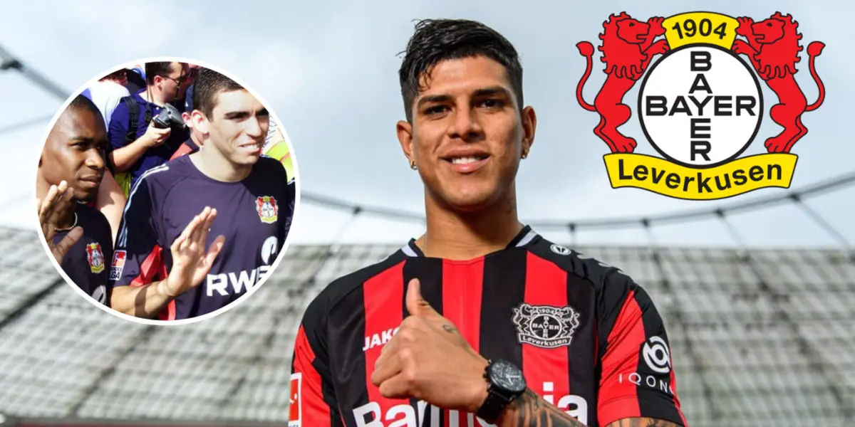 Juan e Lúcio ao lado de Piero Hincapié no Leversuken