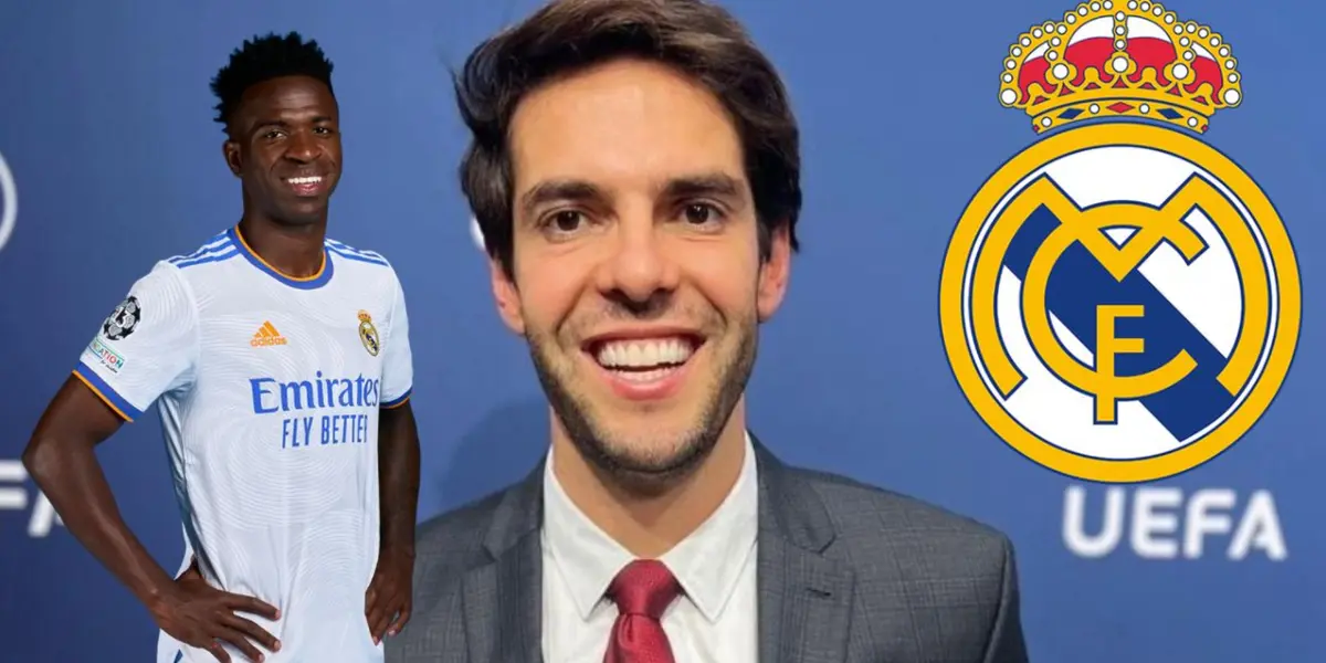 Kaká e Vini Jr no Real Madrid