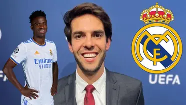 Kaká e Vini Jr no Real Madrid