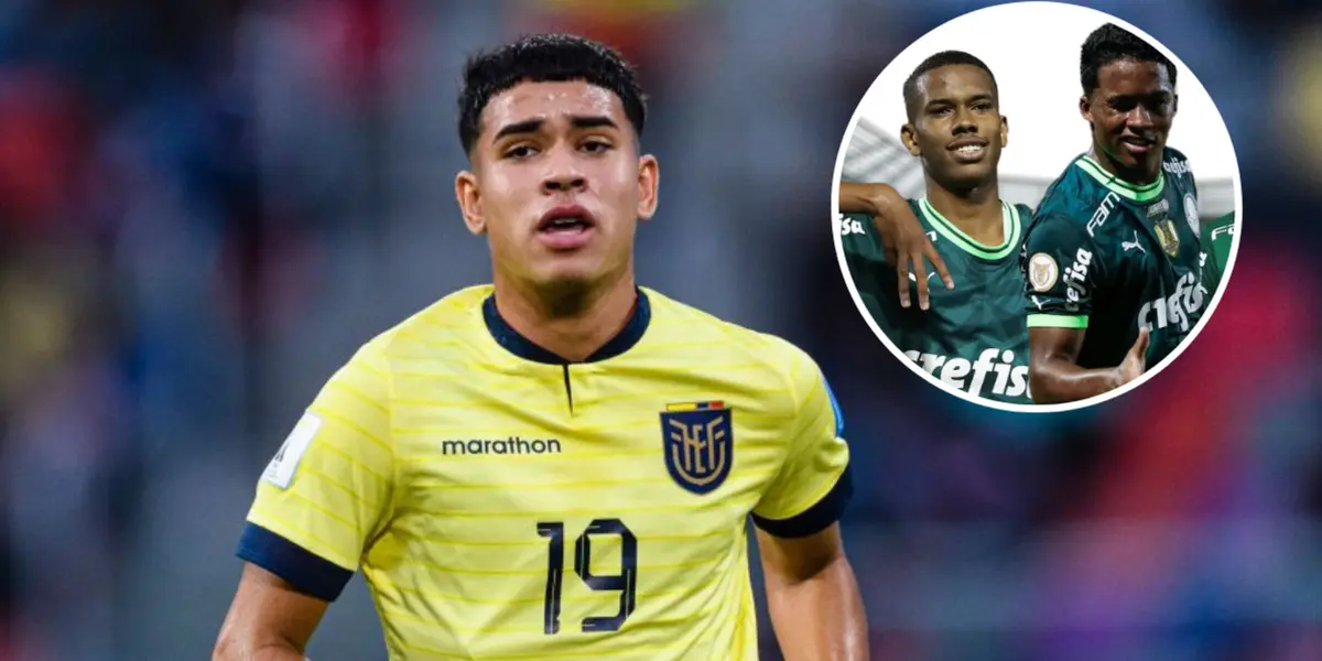 Kendry Páez pelo Equador ao lado de Endrick e Estêvão no Palmeiras