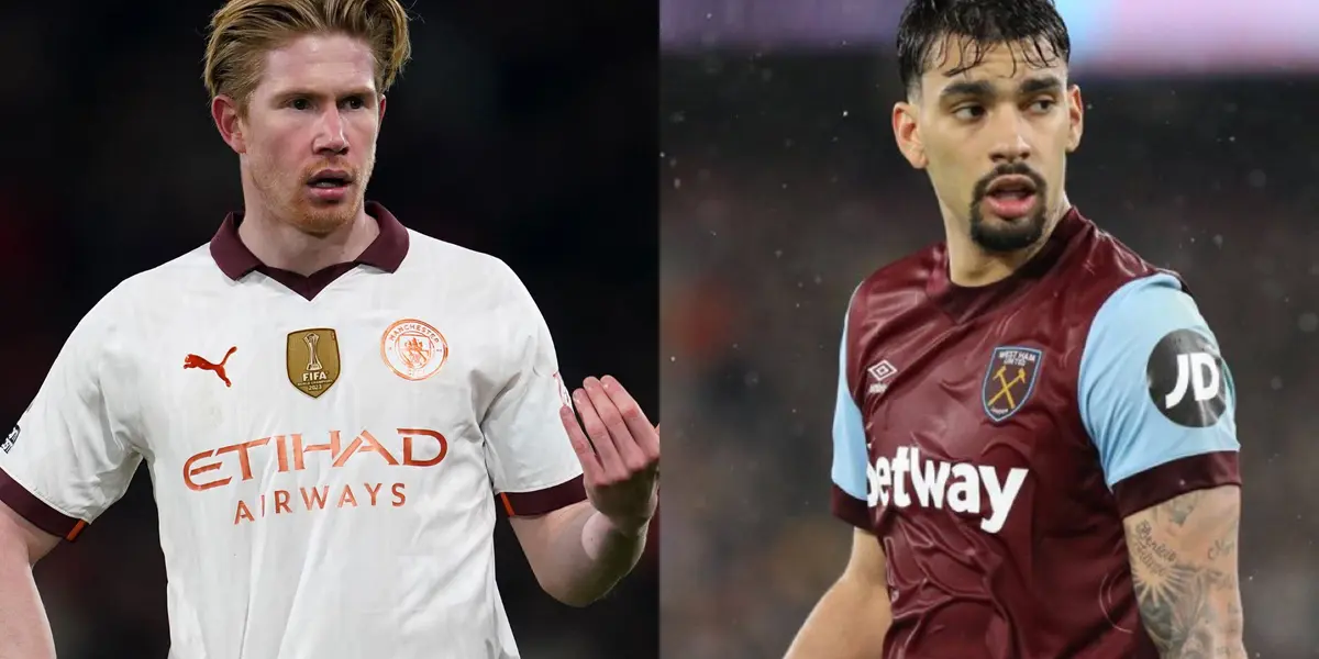 Kevin De Bruyne e Lucas Paquetá