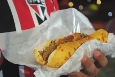 Lanches de pernil são muito famosos entre os torcedores