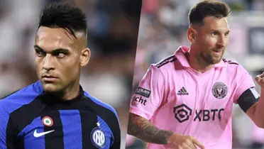 Lautaro Martínez e Lionel Messi