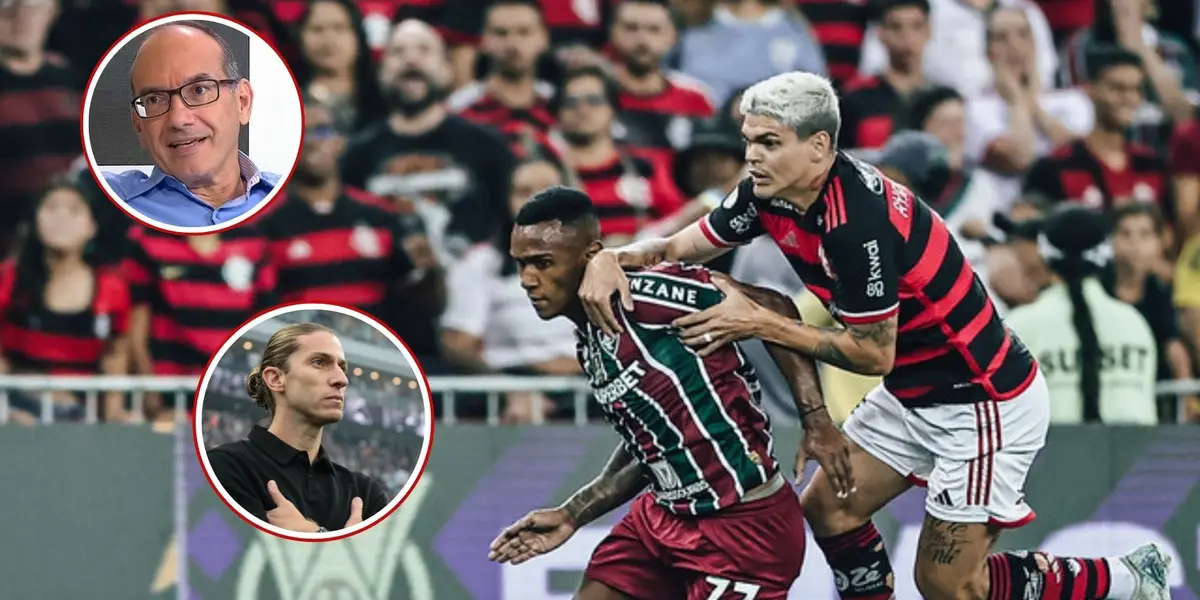 Lédio Carmona e Filipe Luís em detalhe