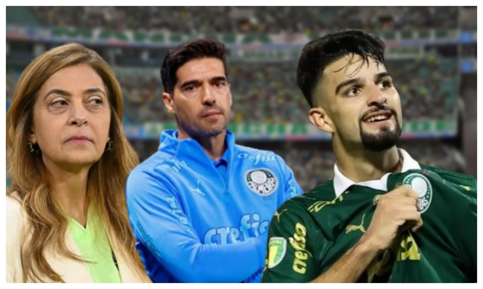 Leila Pereira, Abel Ferreira e Flaco Lopez